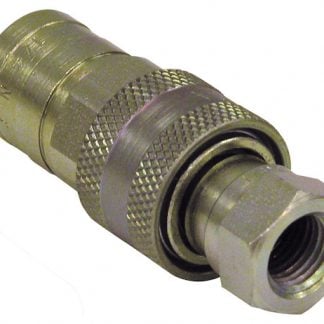 1/4 Inch NPTF Sleeve-Type Hydraulic Quick Coupler Assembly