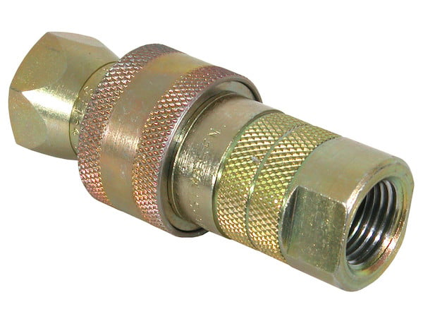 1/2 Inch NPTF Sleeve-Type Hydraulic Quick Coupler Assembly