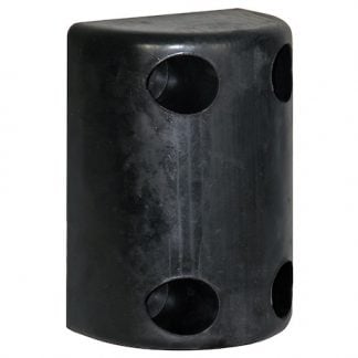 Precision Molded Rubber Bumper - 5-1/2 x 3-23/32 x 7-5/8 Inch Tall - Set of 2