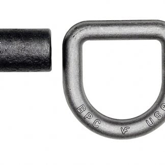 Domestically Forged 3/4 Inch Forged D-Ring With Weld-On Mounting Bracket