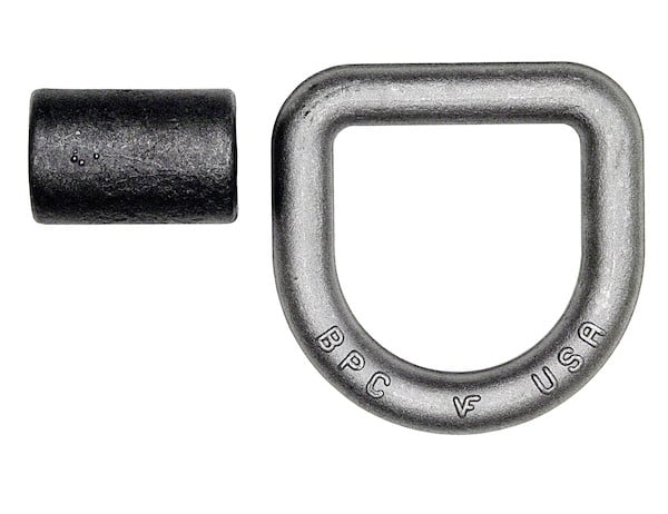 Domestically Forged 3/4 Inch Forged D-Ring With Weld-On Mounting Bracket