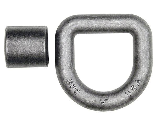 American Made 1 Inch Forged D-Ring with Weld-On Mounting Bracket