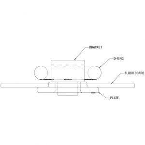 1 Inch Forged 360 Rotating D-Ring With Weld-On Mounting Bracket