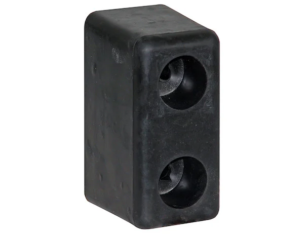 Molded Rubber Bumper - 3 x 3-1/2 x 6 Inch Tall - Set of 2