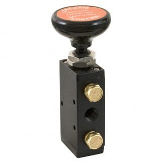 4-Way 3-Position Manual Air Valve With Five 1/4 Inch NPT Ports