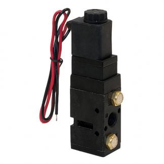 4-Way 2-Position Solenoid Air Valve With Five 1/4 Inch NPT Ports