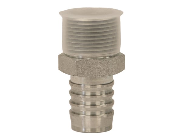 Suction Hose Barbed Adapter 1-1/4 Inch Male NPT x 1-1/4 Inch Hose Barb