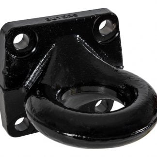 3 Inch I.D. Heavy-Duty Forged 4-Bolt Mount Drawbar - Black