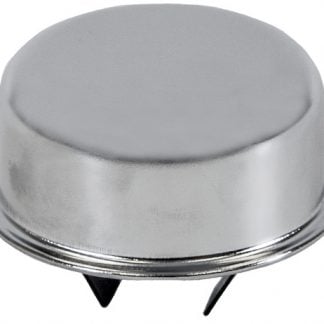 Chrome Heavy Duty Push-In Breather Cap For 1-1/2 Inch O.D. Tube