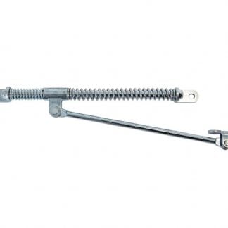 Door Check and Hold Back with 11 Inch Arm/13 Inch Slide Rod/30 Pound Spring