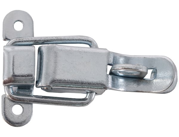 Large Padlock Eye Pull-Down Catch with Striker - Zinc Plated