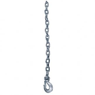 3/8x42 Inch Class 4 Trailer Safety Chain With 1-Clevis Style Slip Hook-43 Proof