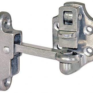 Heavy-Duty Aluminum Door Hold Back - 4 Inch Hook and Keeper