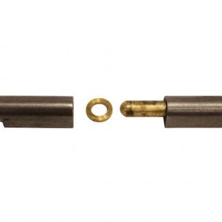 Steel Weld-On Bullet Hinge with Brass Pin/Bushing/Grease Fitting .98 x 5.91 Inch