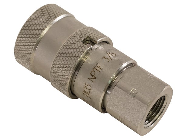 3/8 Inch Female Flush-Face Coupler With 3/8 Inch NPT Port