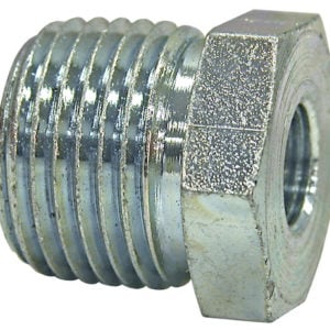 Reducer Bushing 1/2 Inch Male Pipe Thread To 3/8 Inch Female Pipe Thread