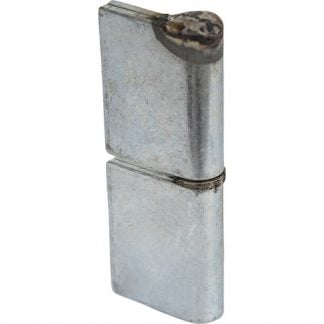 Steel Weld-On Butt Hinge with 3/8 Stainless Pin - 1.25 x 4 Inch-Zinc Plated-LH