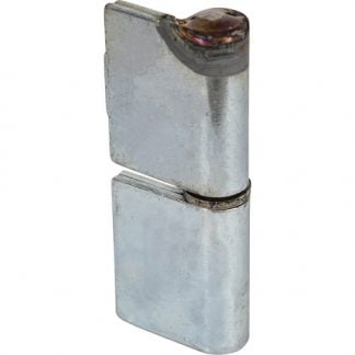 Steel Weld-On Butt Hinge with 1/2 Stainless Pin - 1.25 x 4 Inch-Zinc Plated-LH