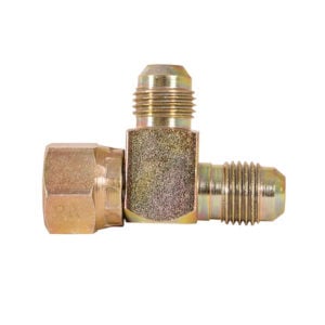 Swivel Nut Run Tee 1/2 Inch Tube O.D.