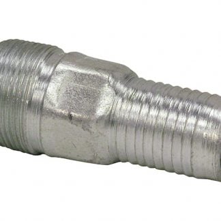 Zinc Plated Combination Nipple 3 Inch NPT x 3 Inch Hose Barb