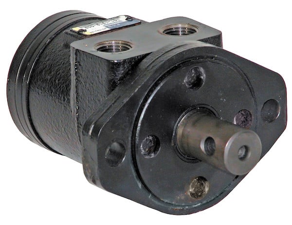 Hydraulic Spinner Motor With 2-Bolt Mount and Cross-Drilled Shaft