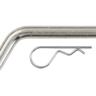 5/8 x 4.2 Inch Clear Zinc Heavy-Duty Hitch Pin with Cotter - Fits 3 Inch Receivers