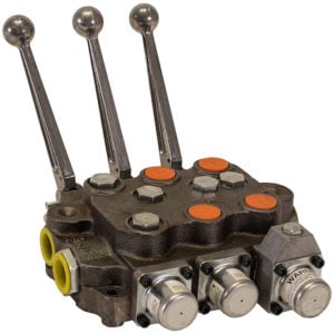 3 Spool Directional Control Valve 3-Way Detent In/4-way Spring Center/4-Way/PB