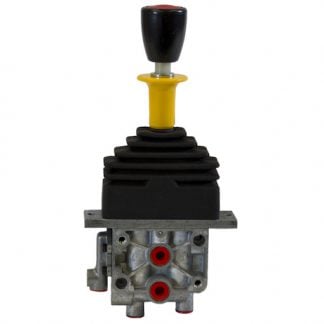 Single Lever Air Control Valve - 4-way Hoist with Feather Down, No PTO Output Function, Spring Center
