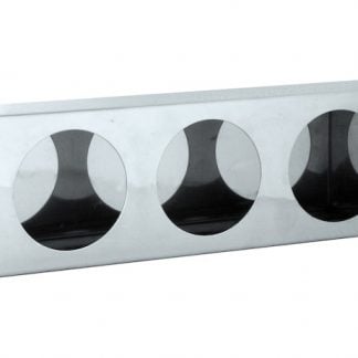 Triple Round Light Box Stainless Steel