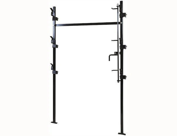 3-Position Snap-In Lockable Trimmer Rack for Open Landscape Trailers
