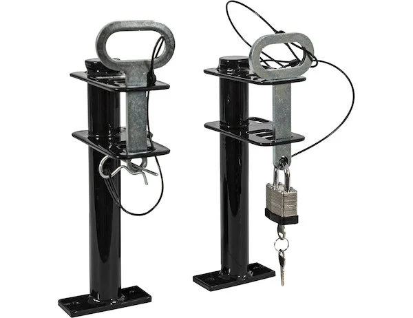 1 Position Channel-Style Lockable Trimmer Rack for Open Landscape Trailers