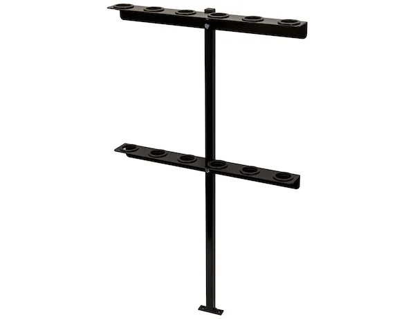 Vertical Hand Tool Rack for Open Landscape Trailers
