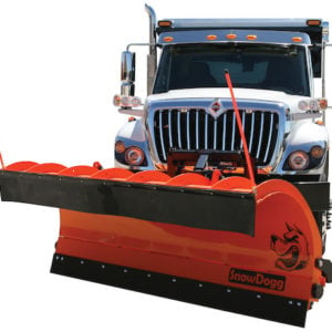 SnowDogg Full Trip Steel MuniPlow 12 Foot x 48 Inch-Swivel-4 Inch Cylinder