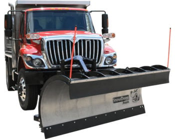 SnowDogg Full Trip Stainless Municipal Plow Assembly 9 Foot x 36 Inch-Drop Pin