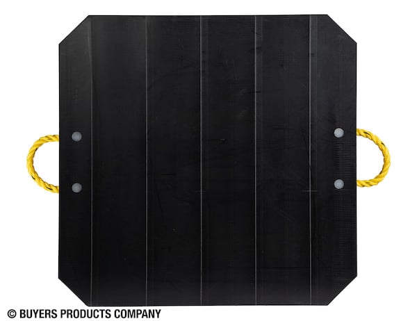 Ultra High Density Poly Outrigger Pad with Square Recess - 24 x 24 x 2 Inch