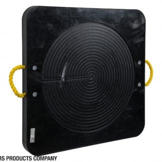 Ultra High Density Poly Outrigger Pad with Recessed Radius - 30 x 30 x 2 Inch