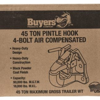 45 Ton 4-Hole Air Compensated Pintle Hook Kit with Brake Chamber and Bracket