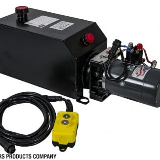 Buyers 3-Way DC Power Unit-Electric Controls Horizontal 3 Gallon Steel Reservoir