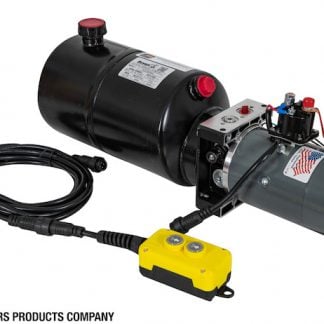 Buyers 3-Way DC Power Unit with 1.5 Gallon Steel Reservoir and Electric Controls