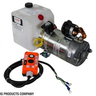 3-Way DC Power Unit-Electric Controls Horizontal 0.75 Gallon Poly Reservoir