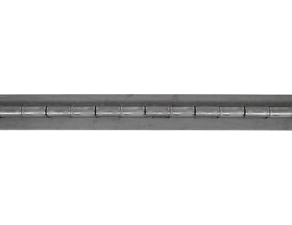 Steel Continuous Hinge .187 x 72 Inch Long with 1/2 Pin and 3.0 Open Width