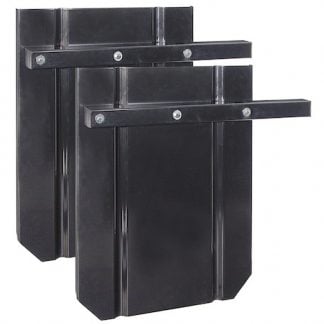 Black Powder Coated Steel Splash Guards 22x28 Inch