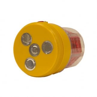 5 Inch by 4 Inch Portable Red LED Beacon Light