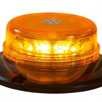 Low Profile 6 Inch by 2 Inch LED Beacon Strobe Light with Auxiliary Plug