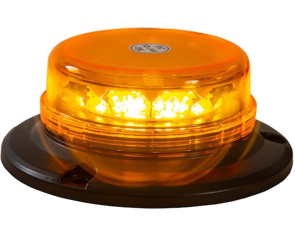 Low Profile 6 Inch by 2 Inch LED Beacon Strobe Light with Auxiliary Plug