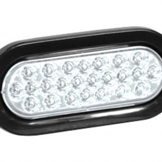 6 Inch Clear Oval Recessed Strobe Light With 24 LED