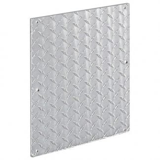 Aluminum Diamond Tread Splash Guards 10x12 Inch