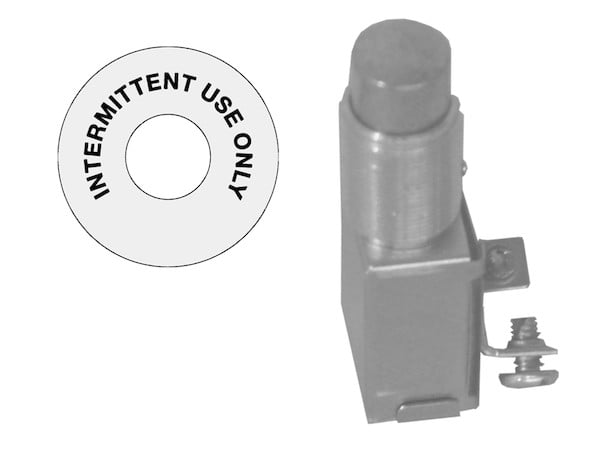 12 Volt Momentary Switch with Vibrator Label