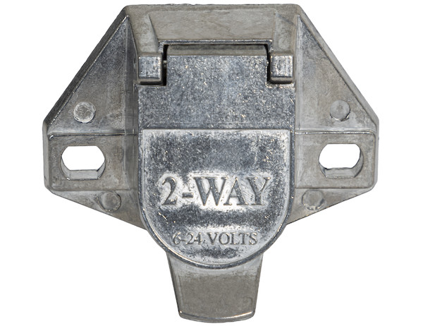2-Way Die-Cast Zinc Trailer Connector -Truck Side - Vertical Pin Arrangement