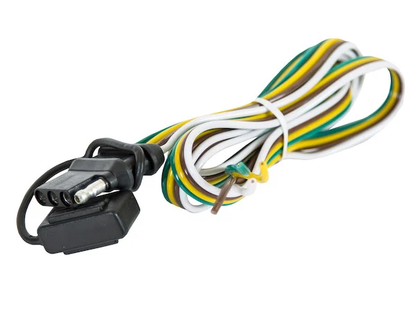 48 Inch Prewired Vehicle-Side Replacement Cable with a 4-Way Flat Connector/Cap
